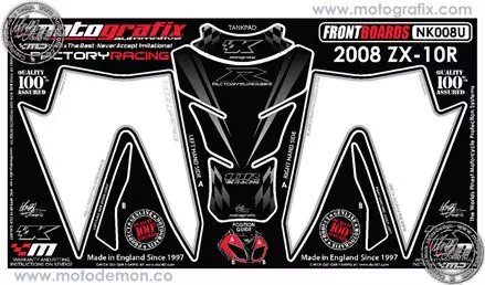 Наклейка Motografix NK008U для мотоциклов KAWASAKI ZX-10R '08-09