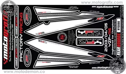 Наклейка Motografix RH003U для мотоциклов YAMAHA R6 '03-05