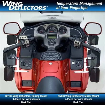 Дефлектор зеркал National Cycle N5108 тонированый для мотоциклов Honda GL1800