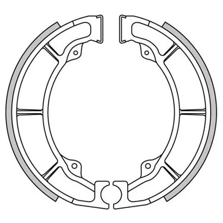 Тормозные колодки барабанные GF1238FTR