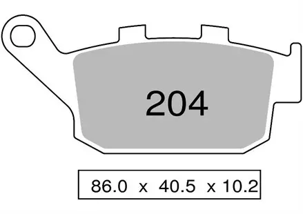 Тормозные колодки Nissin 2P-204NS (147)
