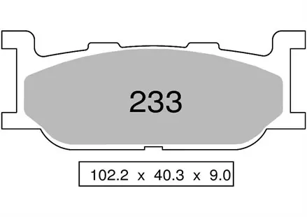 Тормозные колодки Nissin 2P-233SS для мотоциклов