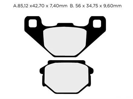 Тормозные колодки Nissin 2P-236ST-MX для мотоциклов