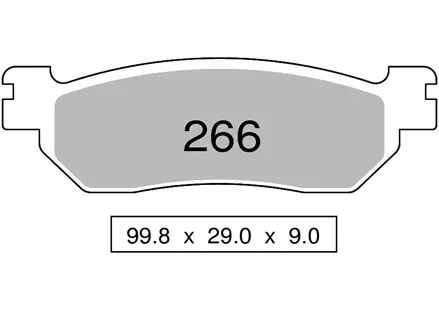Тормозные колодки Nissin 2P-266SS для мотоциклов