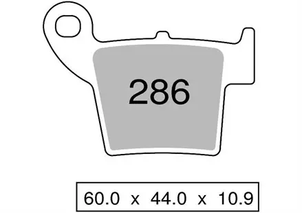 Тормозные колодки Nissin 2P-286ST (168)