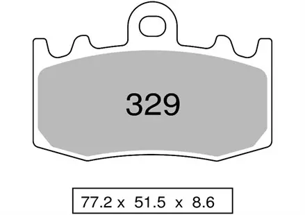 Тормозные колодки Nissin 2P-329ST (9000) bmw