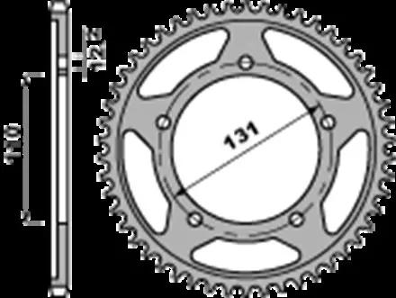 Звезда задняя PBR 458545C45 для мотоциклов