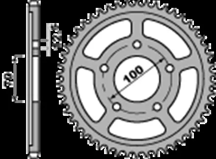 Звезда задняя PBR 464645C45 для мотоциклов