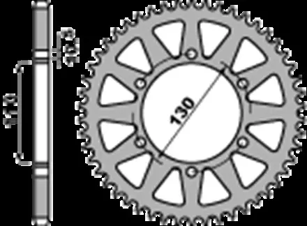 Звезда задняя PBR 50445LD для мотоциклов