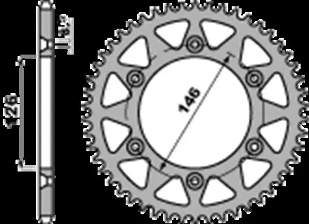Звезда задняя PBR 80839F для мотоциклов