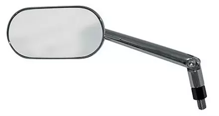 Универсальное овальное зеркало AGILA, хромированое