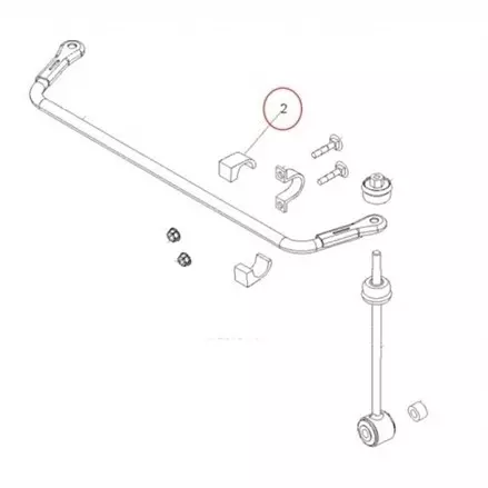 Втулка заднего стабилизатора  / рулевого вала Polaris Sportsman RANGER/RZR 900/800/570/500 5439731 /5438903 /5437423 /5433866