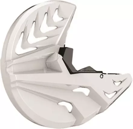 Защита переднего тормозного диска и нижней части вилки YZ125-250 '08-19-YZ250-450F '08-19, белая