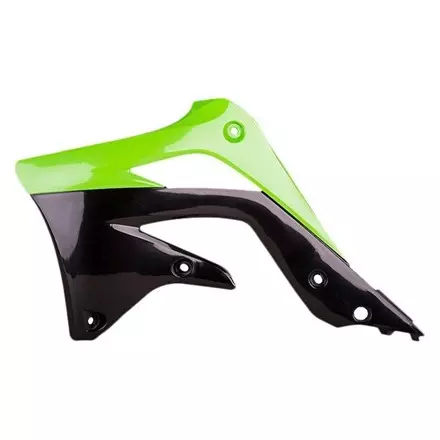Обтекатели радиатора KX450F '2012-15, черно-зелёные