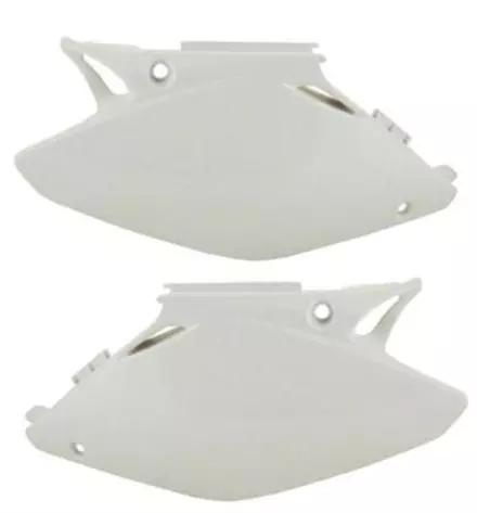 Щиток бокового номера YZ125-250 '2012-14, белый For Usa