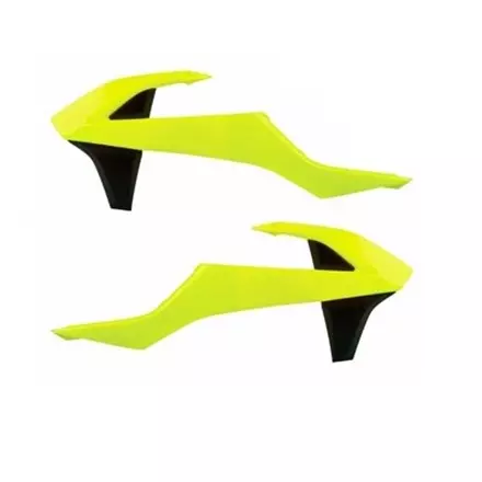 Обтекатель радиатора KTM SX-SXF-XC-XCF '2016-18, EXC-EXCF '2017-19, желтый - flo