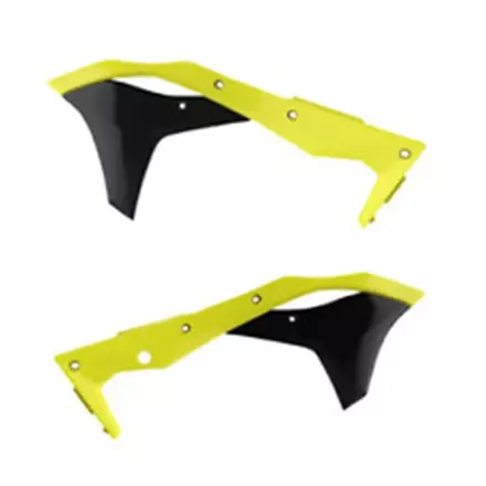 Обтекатель радиатора KX450F '2016-18, желтый - flo