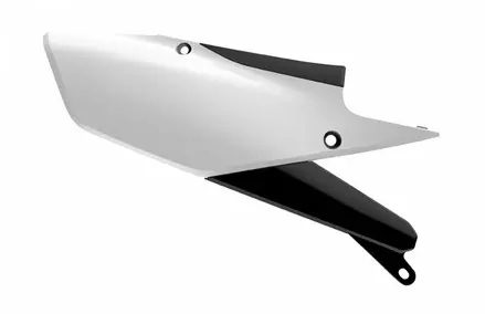 Щиток бокового номера YZ450F '2018->-YZ250F '2019->, WR450F '2019, бело-черный