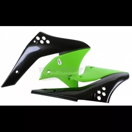 Обтекатель радиатора KX250F '2006-08, черно-зелёный