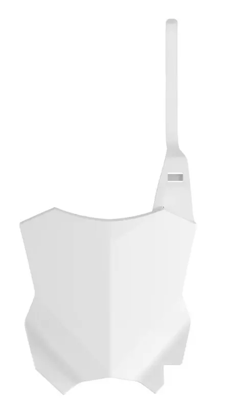 Щиток переднего номера KX450F '2016->, KX250F '2017->, белый