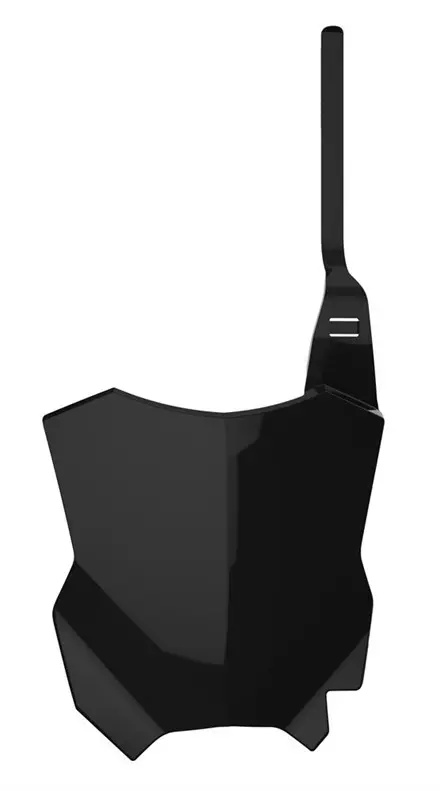 Щиток переднего номера KX450F '2016->, KX250F '2017->, черный