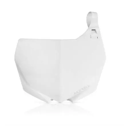 Щиток переднего номера YZ450F '2018->-YZ250F '2019->, белый