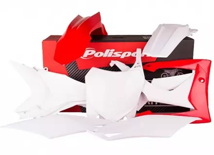 Комплект пластика Honda CRF250R '2014-17-CRF450R '2013-16 белый