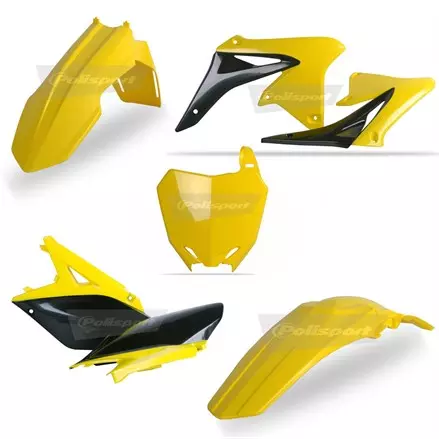 Комплект пластика Suzuki RMZ250 '2010-18 желтый Oem (17)