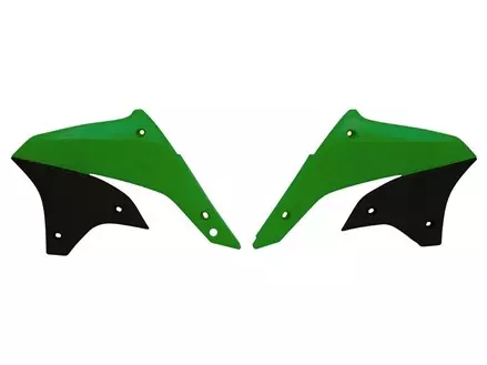 Боковины радиатора KLXR450 07-16 зелено-черные