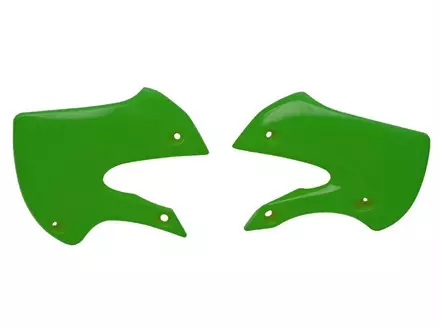 Боковины радиатора KX65 01-19 # KLX110 02-09 зеленые