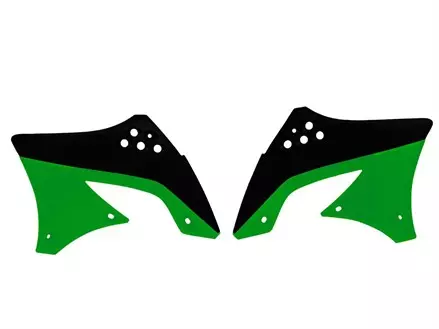 Боковины радиатора KX450F 09-11 черно-зеленые