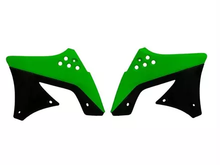 Боковины радиатора KXF250 09-12 зелено-черные