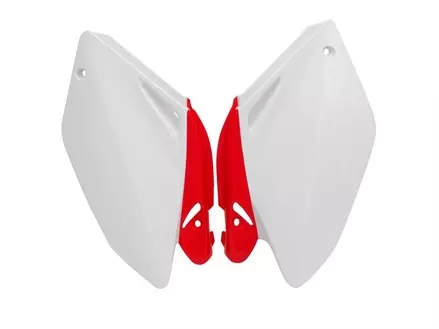 Боковины задние CRF250R 04-05 бело-красные