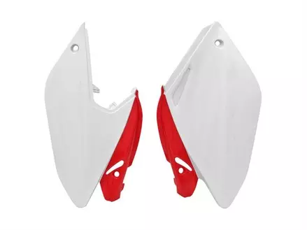 Боковины задние CRF250X 04-19 бело-красные
