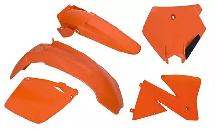 Комплект пластика KTM SX-SXF400-520 00 # EXC-EXCF 125-520 00-02 оранжевый