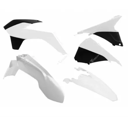 Комплект пластика KTM EXC-EXCF125-500 14-16 бело-черный