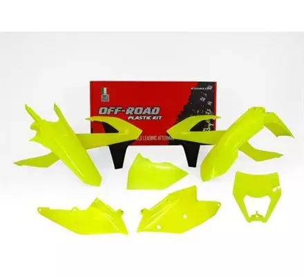 Комплект пластика XC-W125-150 17-19 # EXC/EXCF 250-500 17-19 желтый неон