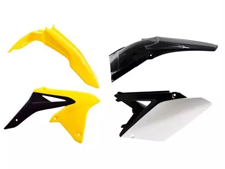 Комплект пластика RMZ250 10-17 желто-черный