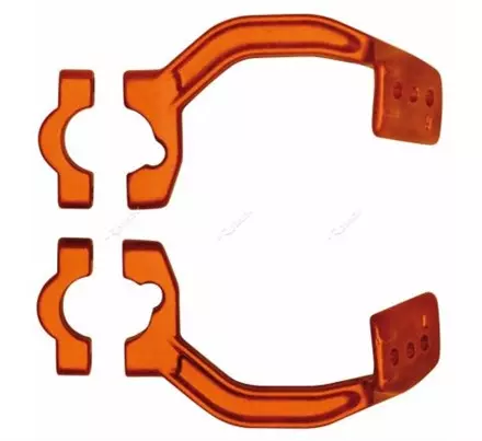 Крепеж защиты рук Dual Evo / Vertigo / FLX алюминиевый оранжевый