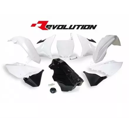 Комплект пластика YZ125-250 02-19 # WR/YZ-X250 16-19 REVOLUTION белый