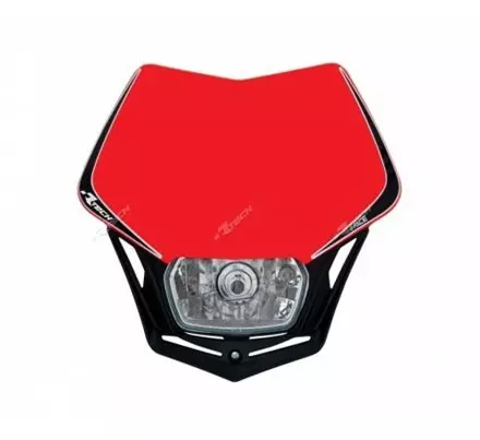 Щиток с фарой V-Face передний красно-черный