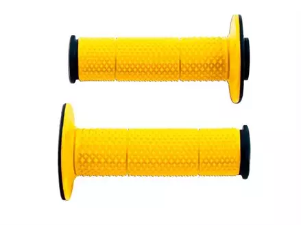 Ручки на руль ExtraSoft Full Diamond 116мм черно-желтые