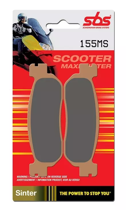 Тормозные колодки задние SBS 155MS для скутеров