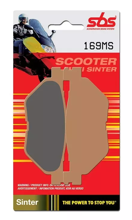 Тормозные колодки задние SBS 169MS для скутеров