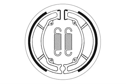 Тормозные колодки барабанные SBS 2034 для мотоциклов