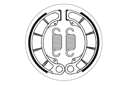 Тормозные колодки барабанные SBS  2059 для мотоциклов