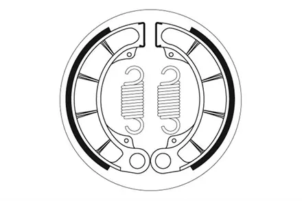 Тормозные колодки барабанные SBS 2207 для мотоциклов