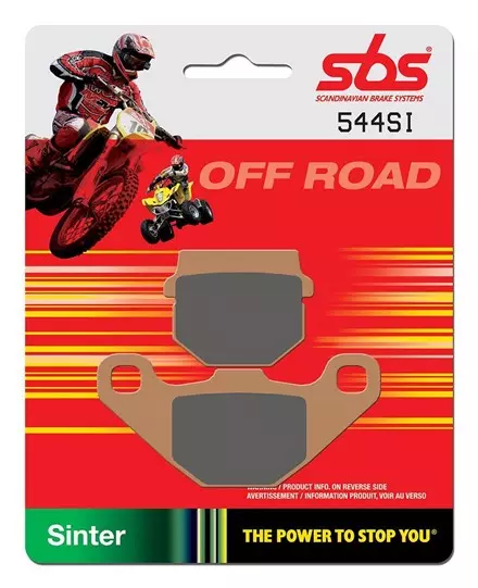 Тормозные колодки SBS 544SI для SUZUKI RM80/85 96-04 Suzuki 69100-02822, Aprillia B044223, Yamaha 1S