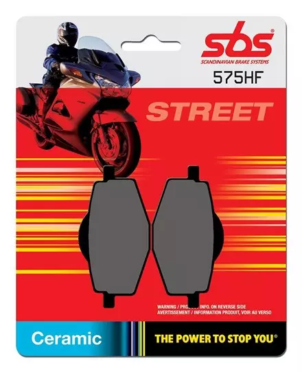Тормозные колодки передние/задние SBS 575HF для мотоциклов