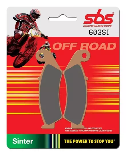 Тормозные колодки передние SBS 603SI для мотоциклов , HONDA AX-1, CR250R -94, CRM250R , XR250R -95 4